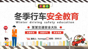 Invierno invierno conducción seguridad educación PPT