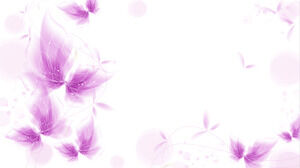 紫色美丽抽象植物花朵PPT背景图片