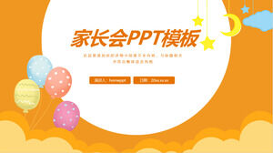 Orange simple children's education primary and secondary school students parents' meeting education courseware PPT template Orange simple children's education primary and secondary school students parents' meeting education courseware PPT template
