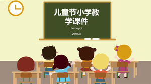 Cute cartoon children's day theme class meeting education courseware ppt template Cute cartoon children's day theme class meeting education courseware ppt template