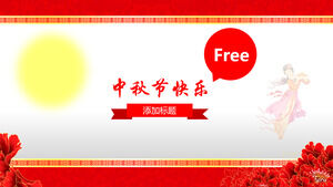 Classical background music Mid-Autumn Festival PPT template