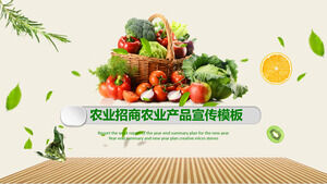 Șablon PPT de publicitate pentru promovarea investițiilor agricole în produsele agricole