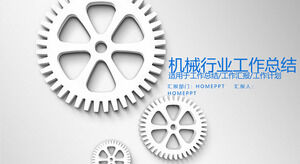 Plantilla PTP de resumen del plan de trabajo común de la industria de maquinaria