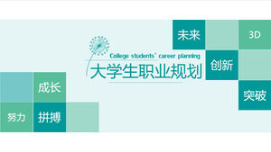 Modelo de PPT para planejamento de carreira de estudantes universitários