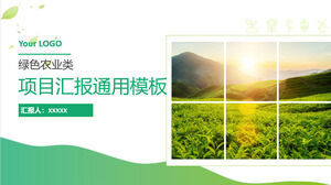Modelo geral de ppt para relatório de projeto de agricultura verde