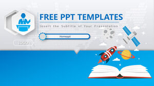 Blue Micro Stereo Style PowerPoint Templates
