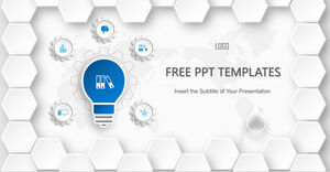 Micro stereo style business PPT templates