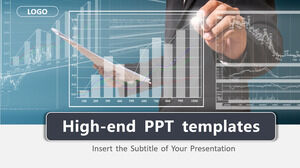 微立体风格的财务报告PowerPoint模板