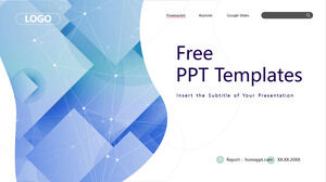 Blue Abstract Business PowerPoint Templates