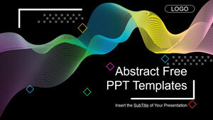 Abstract Gradient Lines PowerPoint Templates