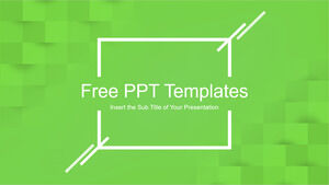 Abstract Squares PowerPoint Template for Work Plan