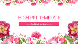 High-end literary style PPT template