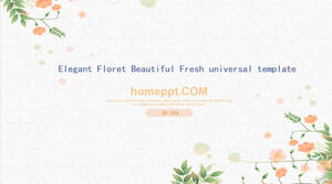 Elegant small flower beautiful fresh universal template