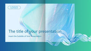 Свежий стиль фотоальбома Шаблоны презентаций PowerPoint