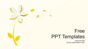 Wunderschönes gelbes Blumen-Google-Folienthema