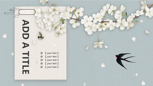 Flowers and birds PowerPoint templates
