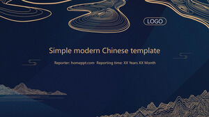 Modèles PowerPoint élégants de style chinois