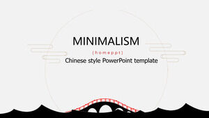 Template PowerPoint Gaya Cina Minimalis