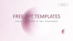 Modelli di PowerPoint per affari in stile moda rosa