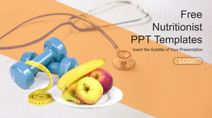 Modelos de PowerPoint de Nutrição Dietética