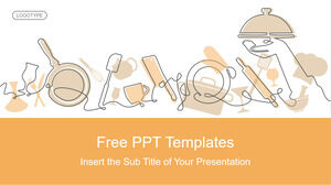 Restaurant food recipe theme PowerPoint Template