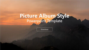 Szablon PowerPoint Style Album ze zdjęciami