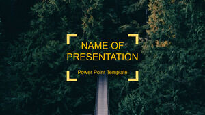 森林背景的PowerPoint模板