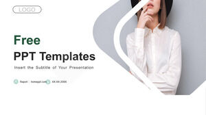 Pretty Character Background PowerPoint Templates