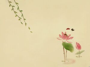 Lotus PPT backgrounds