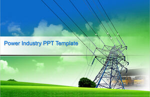 เทมเพลต PPT สำหรับอุตสาหกรรมไฟฟ้า