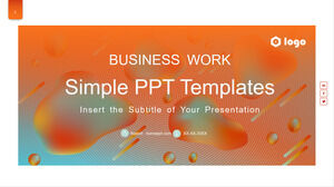 Plantillas de PowerPoint de negocios corporativos simples