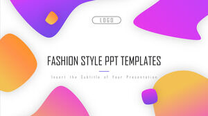 Dynamic fashion style PowerPoint Templates