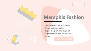 Modelos de PowerPoint estilo Memphis rosa