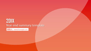 Year-end summary PPT template