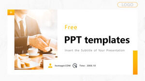 Yellow business plan PowerPoint templates