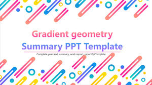 Geometric Gradient Style PowerPoint Template