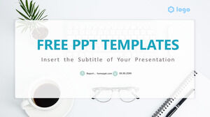 Simple Fresh Work Summary PowerPoint Templates