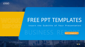 Templat PPT bisnis latar belakang bangunan bisnis