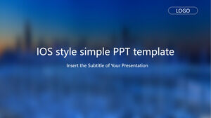Plantillas de PowerPoint simples de estilo IOS