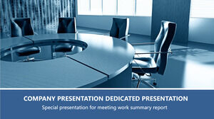 Blue Business Report PowerPoint Templates