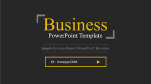 Templat PowerPoint Bisnis Hitam