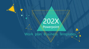 Plantilla de PowerPoint - plan de trabajo empresarial