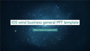 Șablon PowerPoint general pentru afaceri eoliene IOS