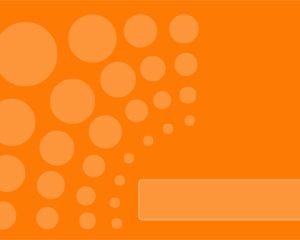 Template gratuita di Orange Dots Power Point