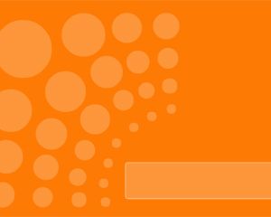 Format gratuit Orange Dots Power Point