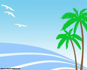 Summer Palms Powerpoint Templates