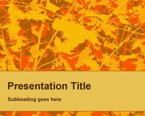 Fall Powerpoint-Hintergrund-Vorlage