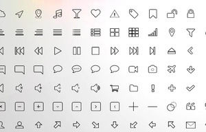 120 icone in stile linea sottile nera PPT icona materiale, download icona PPT