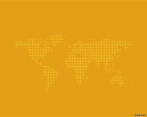 世界地图像素的PowerPoint
