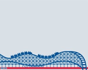 롤러 코스터 파워 포인트 템플릿